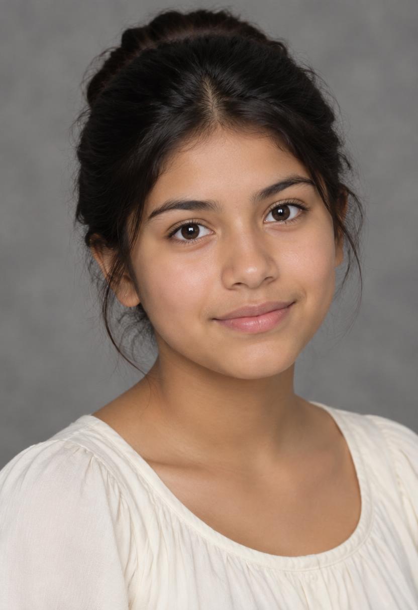 Retrato de Cindy de 15 años