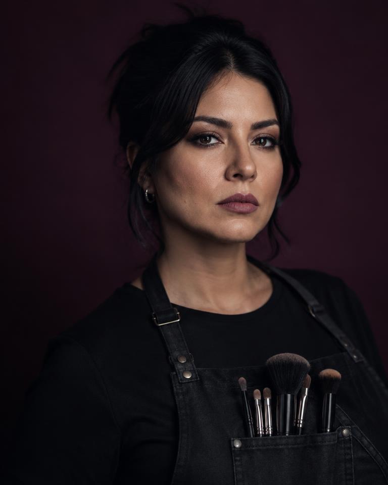 Retrato de Maquilladora del camerino